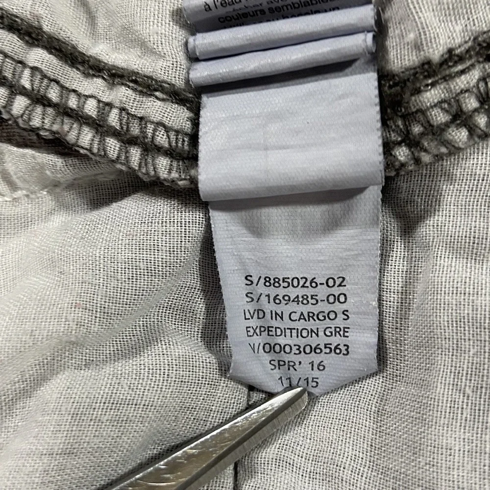 Gap Khakis Lived In Cargo Shorts Mens 31 Grey Relaxed Fit Cotton Utility Outdoor